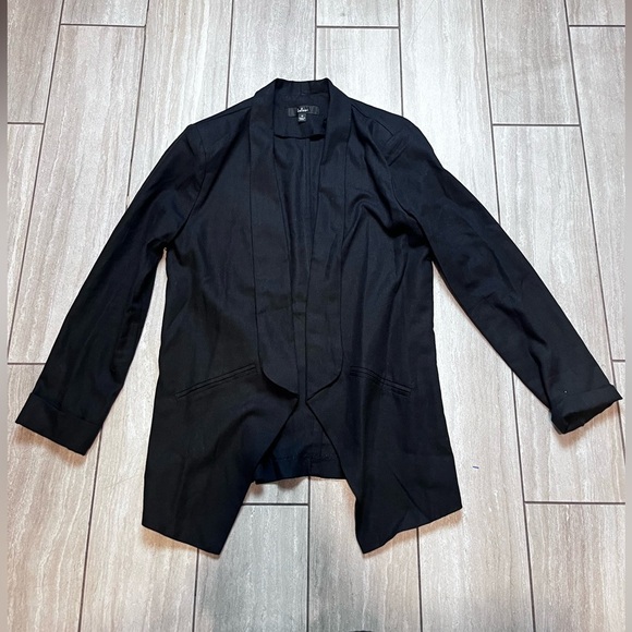 Lulus Miss Punctuality Black Lightweight Blazer Size Medium - Picture 2 of 6